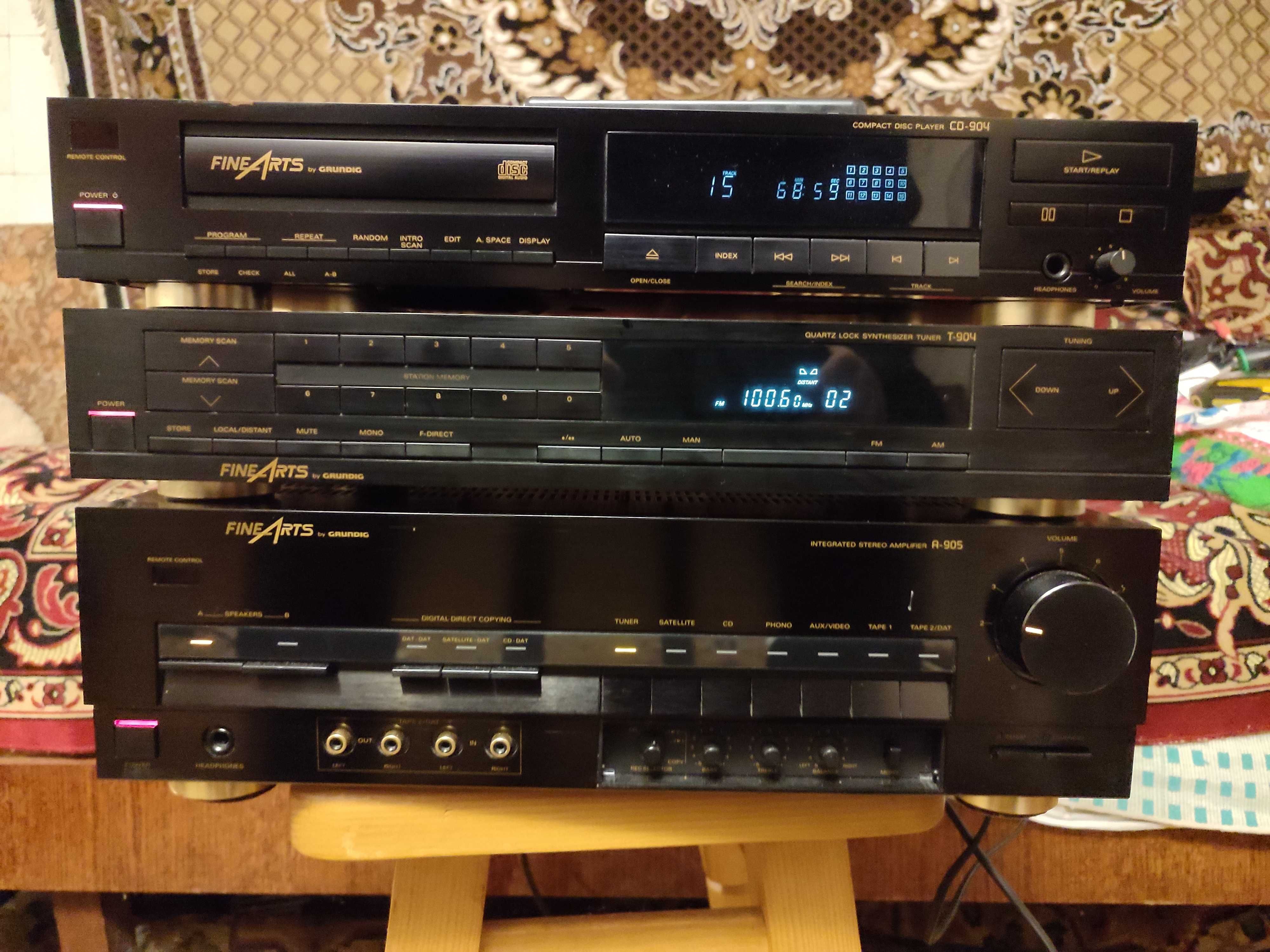 Топовый комплет GRUNDIG
.Тюнер T-904. Усилитель A-904