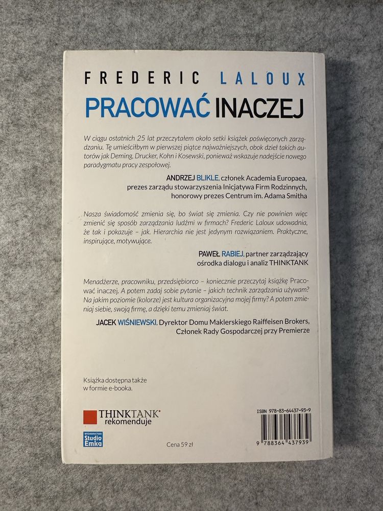 Pracować inaczej. - Laloux Frederic