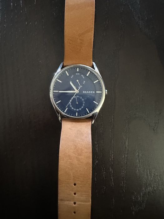 Relogio Skagen em pele