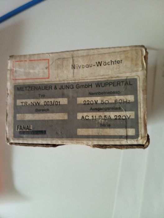 Relé temporizador de nível Fanal