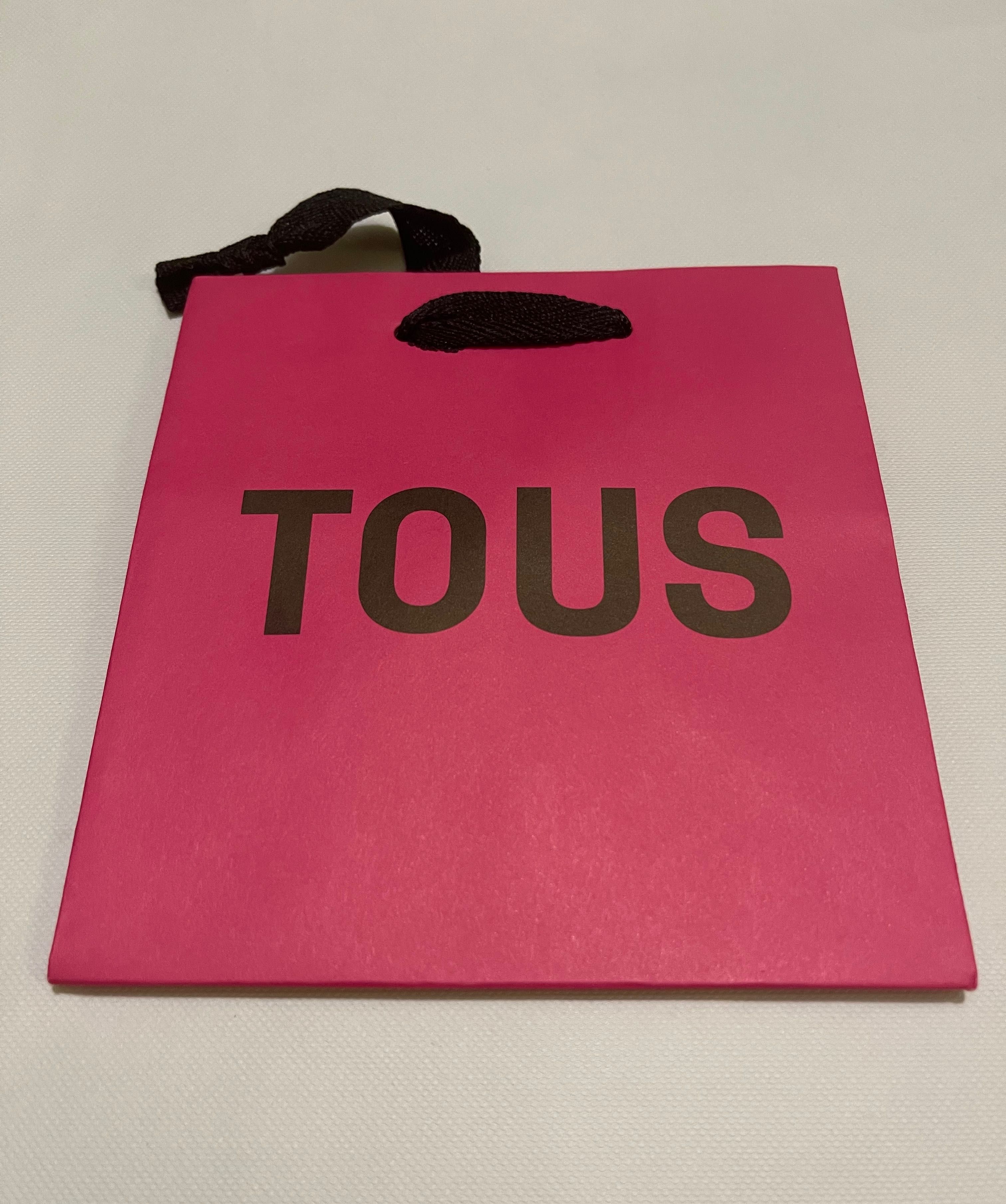 Tous pudełko intensywny róż 10 cm + torebka nowe 1 sztuka