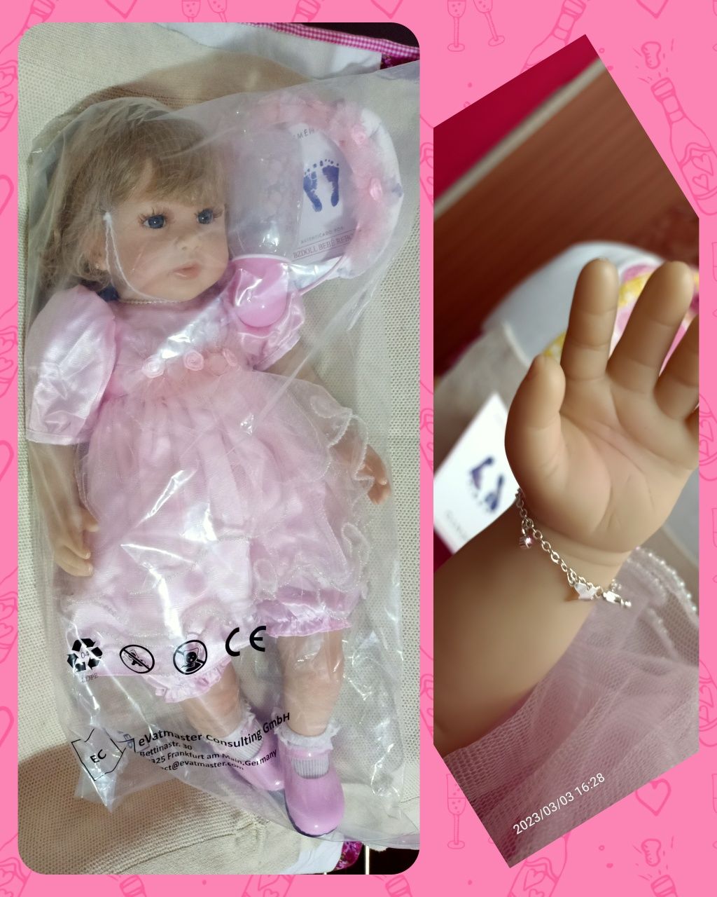 Boneca  bebê Rebon 60cm nova Brinquedos coleção casa apartamento peluc