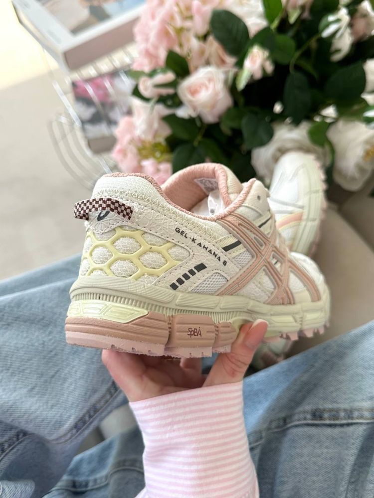 Asics Gel Kahana 8 Pink Beige асікс асікси рожеві бежеві