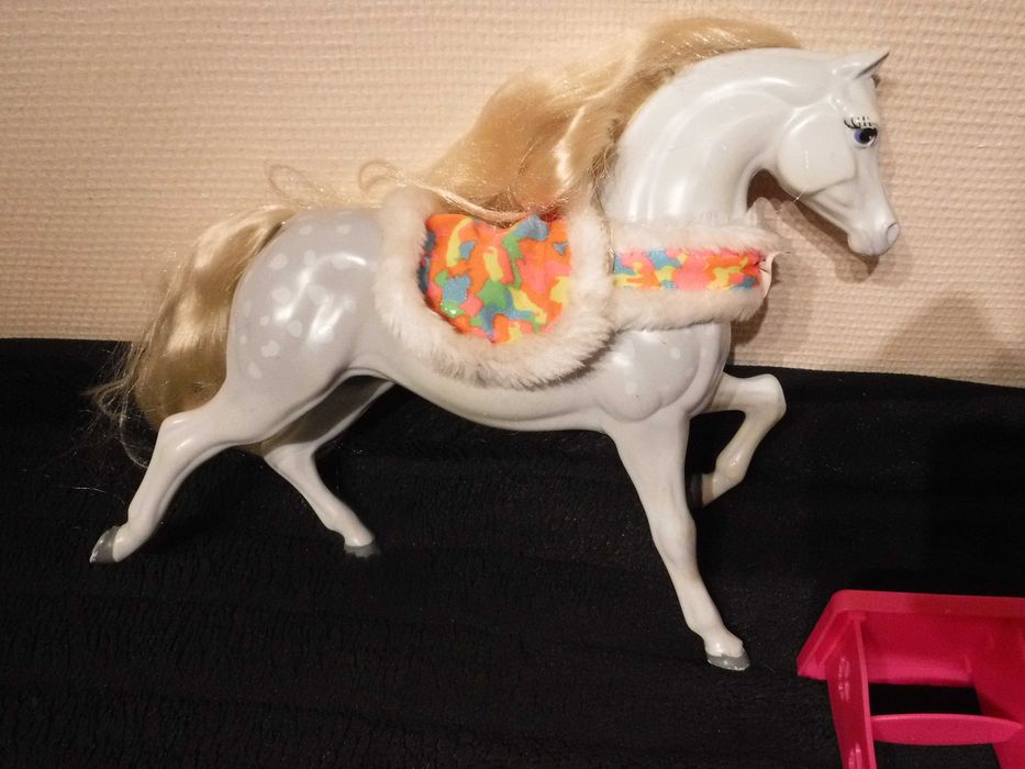Lalki Barbie z konikiem i kuchnią  < P