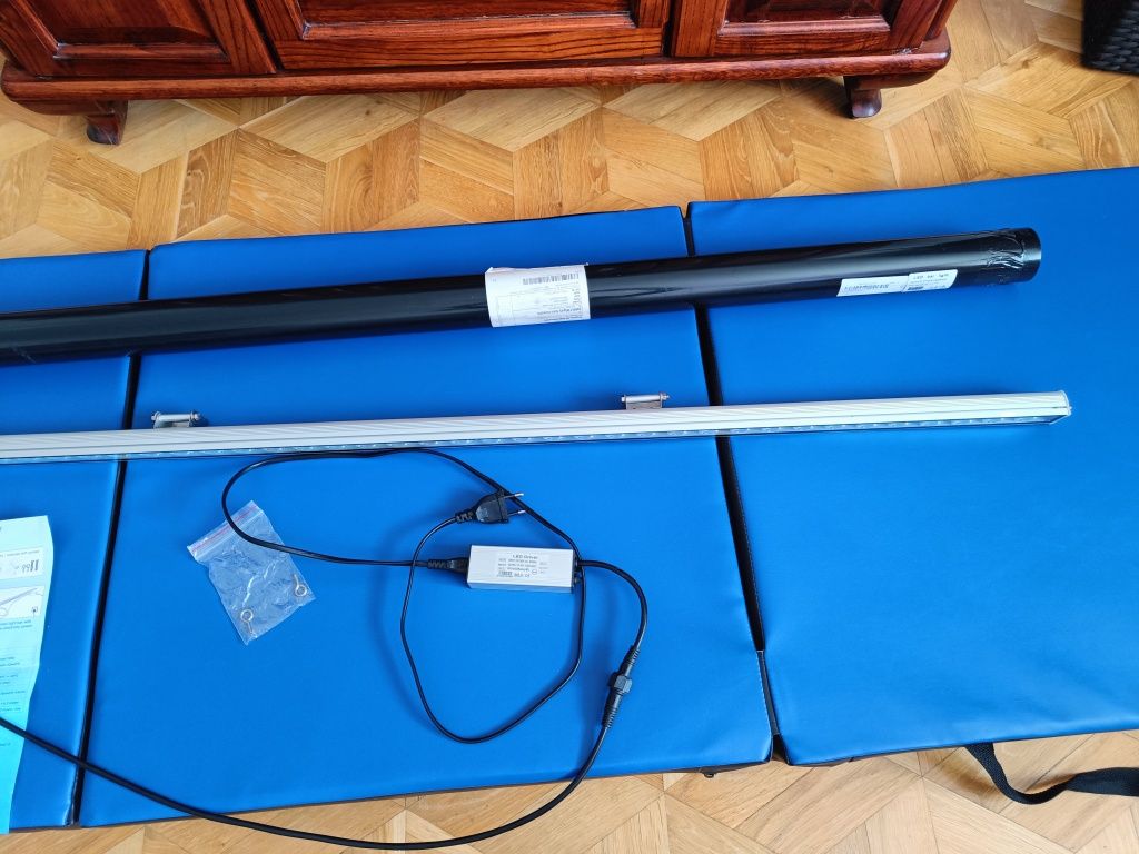 Akwarium morskie oświetlenie, lampa bar niebieski 115 cm