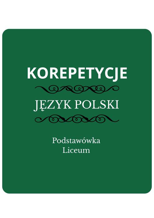 WOLNE TERMINY - KOREPETYCJE ONLINE - j. polski - podstawówka, liceum