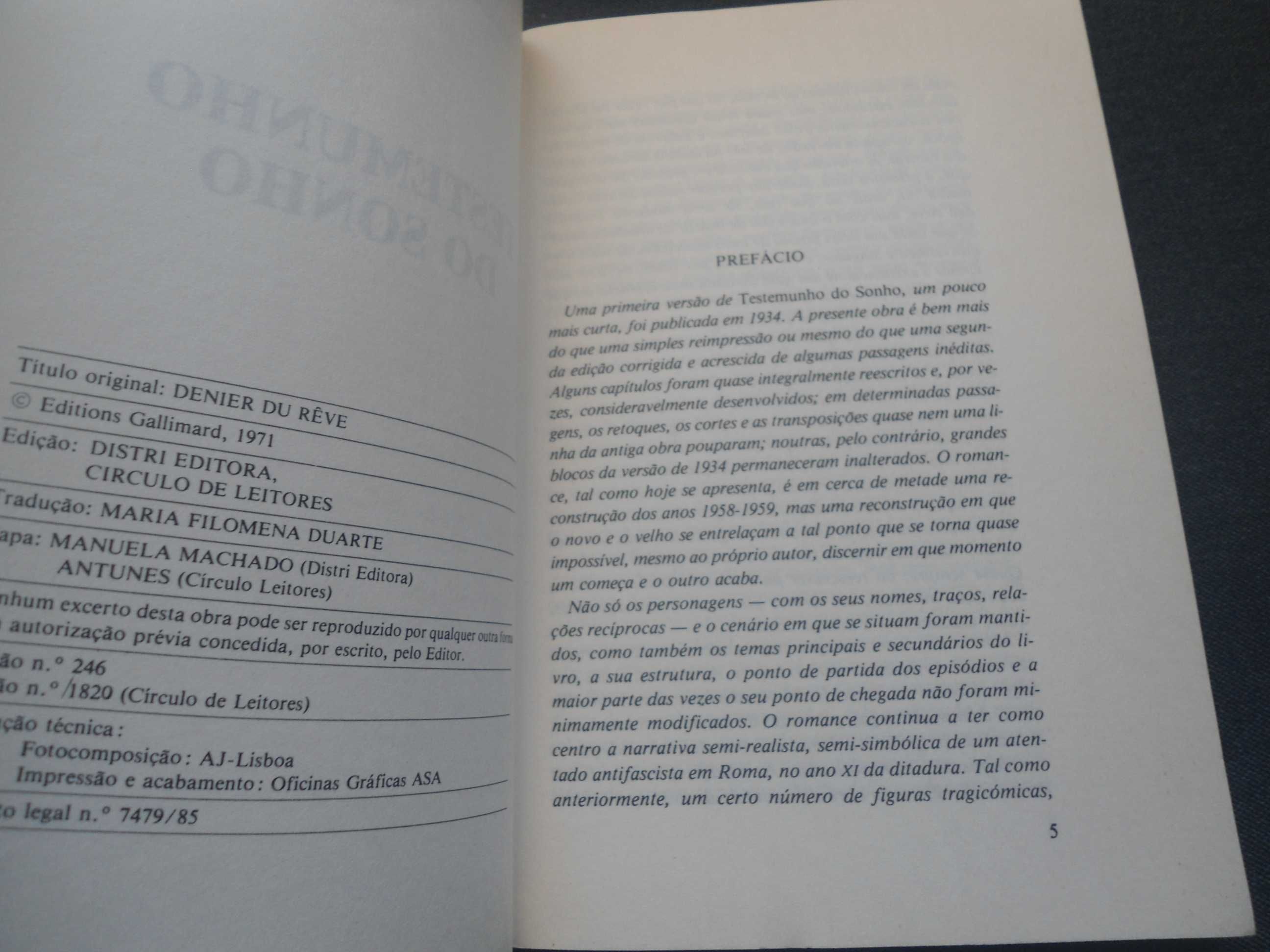 Testemunho do Sonho por Marguerite Yourcenar