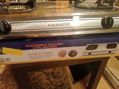 Kuchenka gazowa GASMASTER- kuchenka dwupalnikowa-  nowa