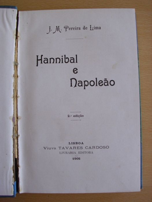 Hannibal e Napoleão de J. M. Pereira de Lima