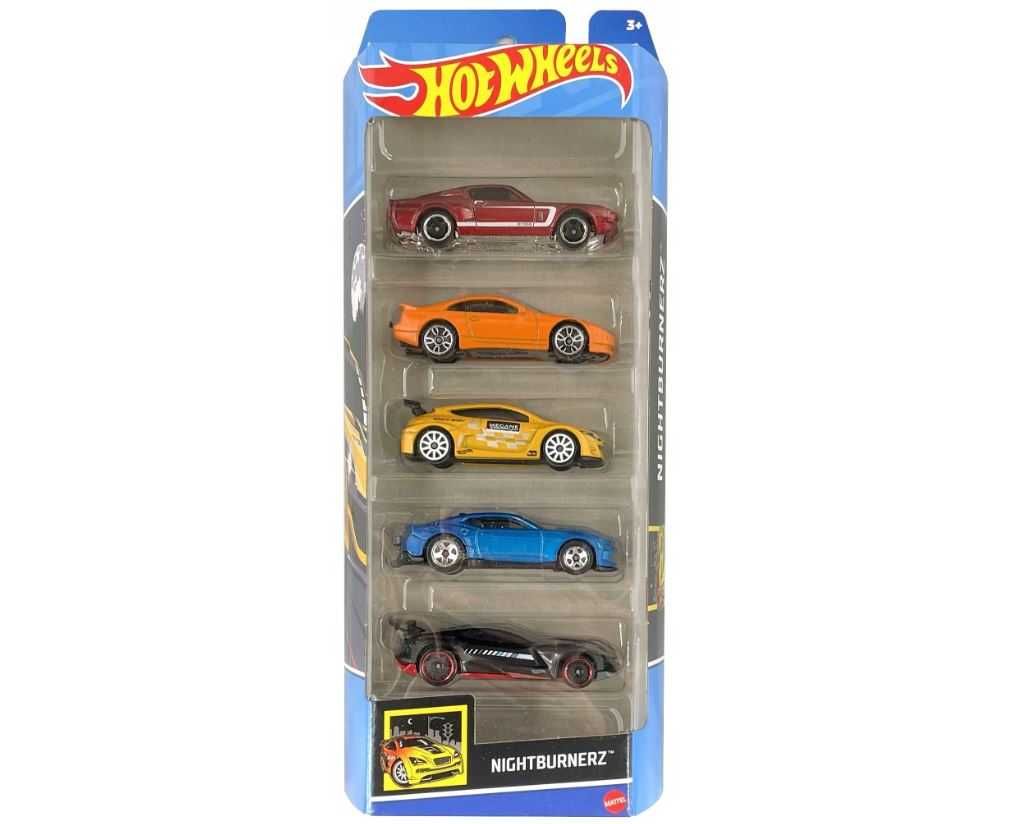 Resoraki Auta Hot Wheels Pięciopak 5szt. Nightburnerz