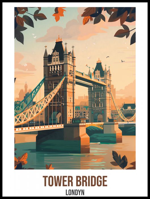 Plakat 60x80cm Tower Bridge