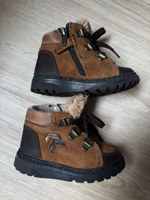 Зимові замшеві черевики 21 розмір