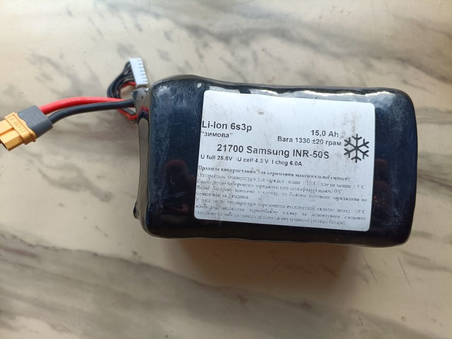 Батареї до фпв дронів 6s3p xt60