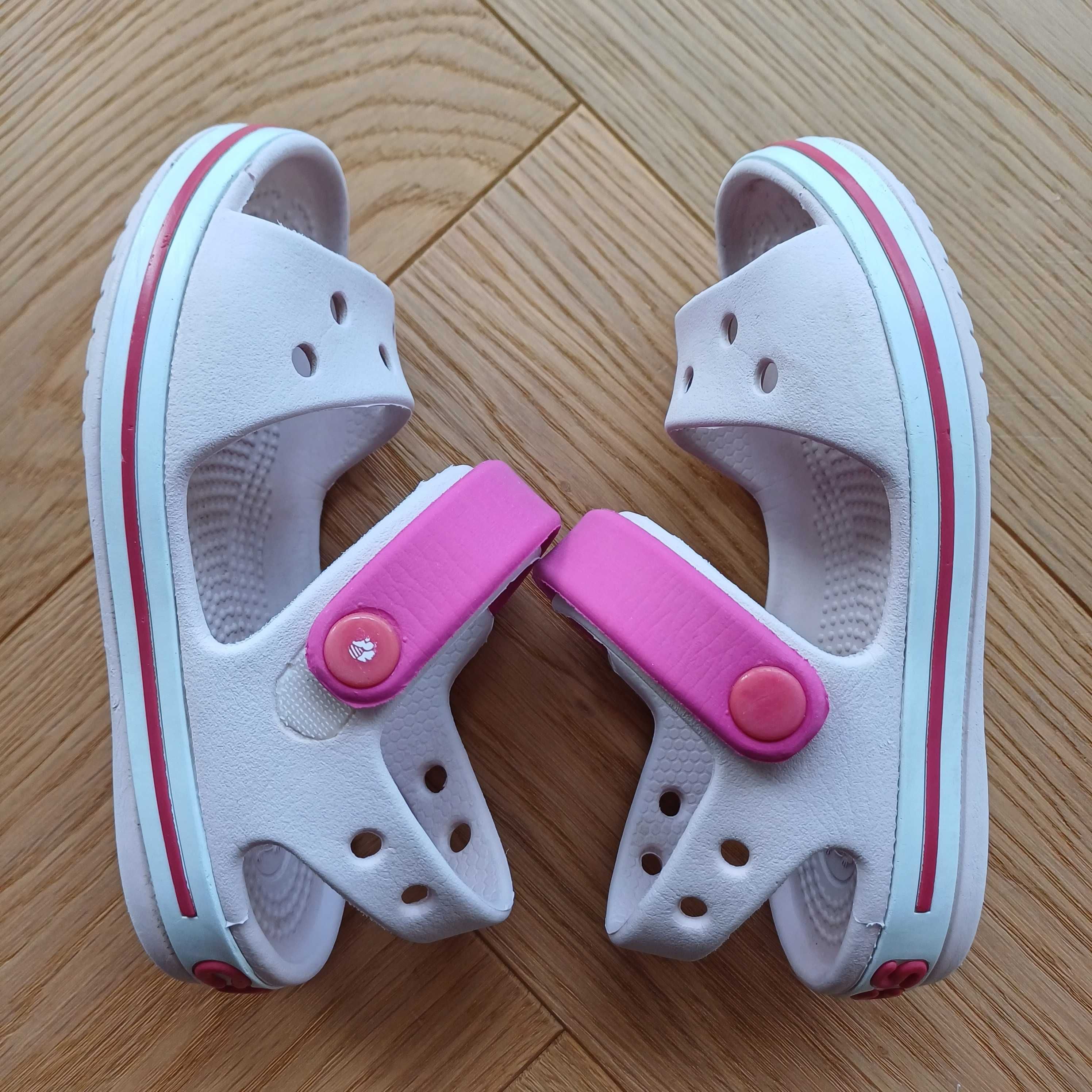 Crocs Sandały  Ballerina Pink rozmiar 9 lub 25