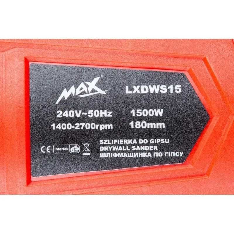 Шлифмашина для стен и потолка MAX MXDWS15 1500W + 6  листов POLAND