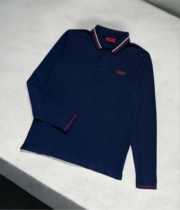 Чоловічий лонгслів, поло з довгим рукавом Hugo Boss оригінал