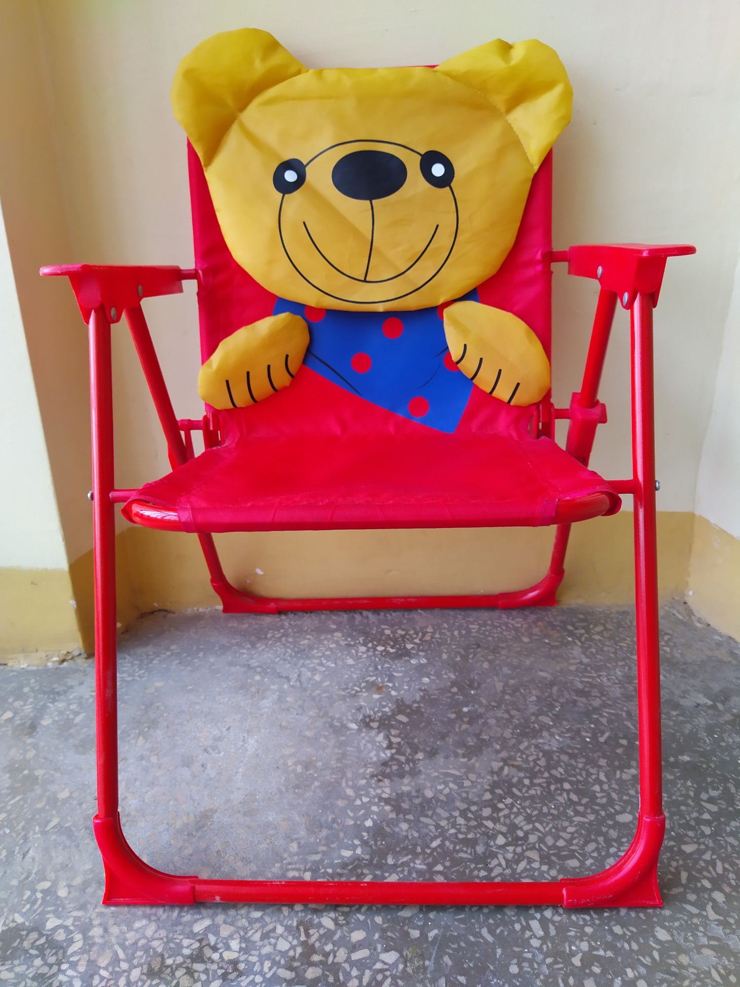 Krzesło Krzesełko dziecięce dziecinne dla dziecka składane Miś