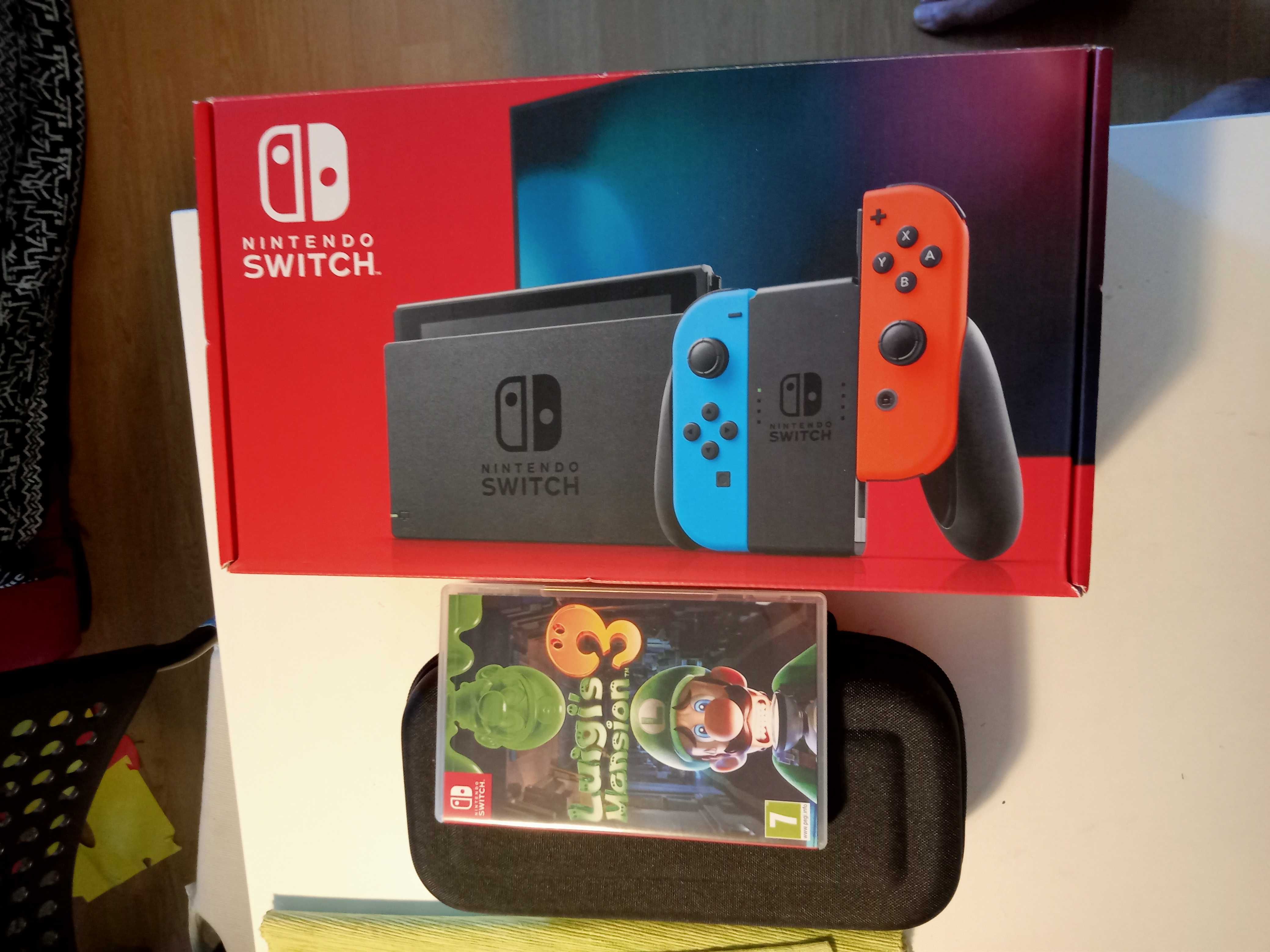 Vendo Nintendo Switch+Jogo Luigys Mansion 3+Mala transporte tudo novo