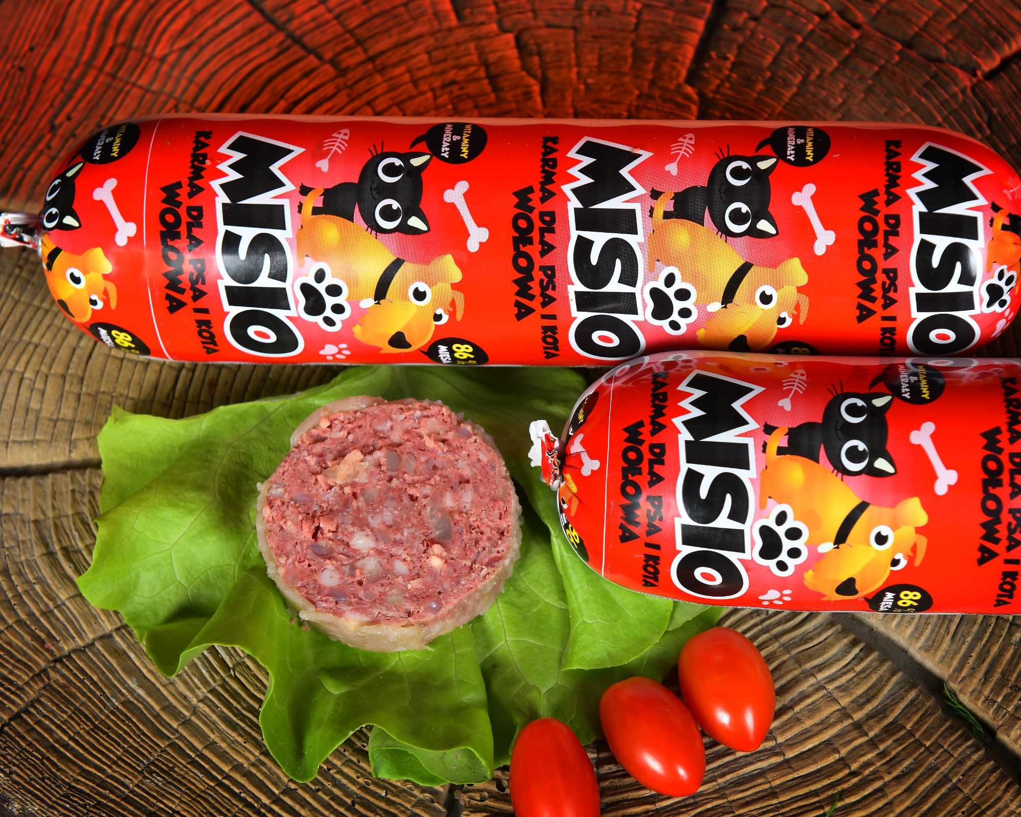 Wysyłka gratis!!! 29kg Karma dla psa Misio 83% mięsa mix smaków 29szt.