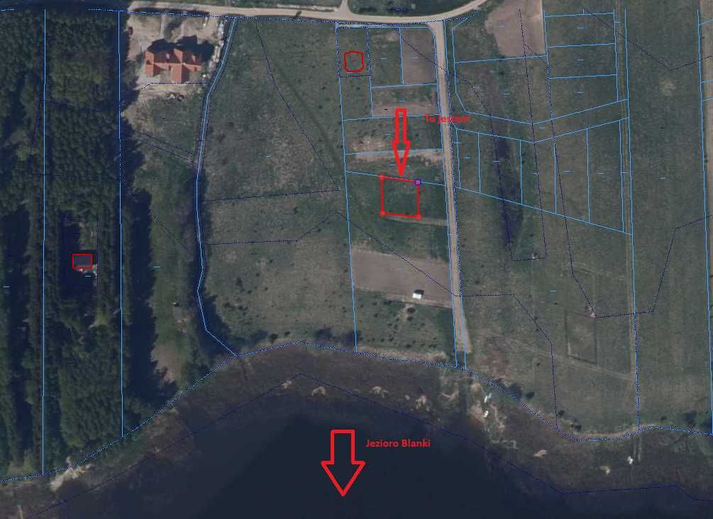 ***Działka rekreacyjna nad jeziorem Blanki*** Mazury