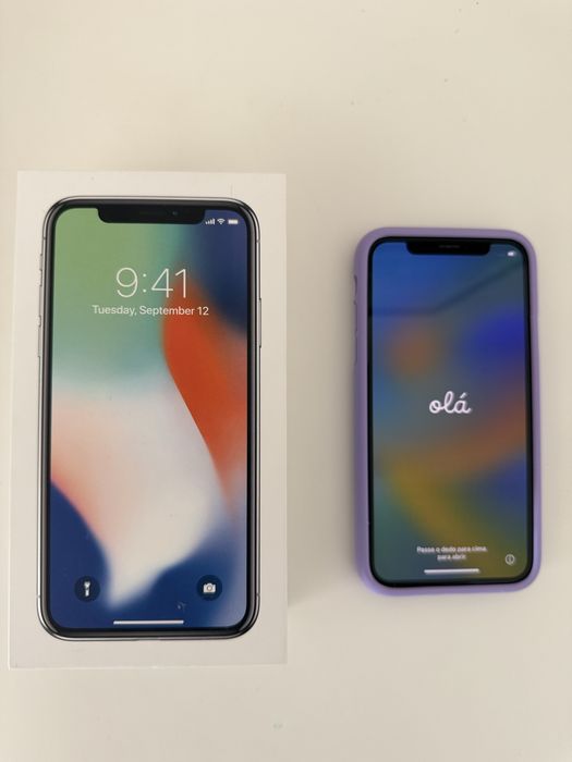 iPhone X – 256GB – Excelente estado – Bateria nova 2024 – Recolha