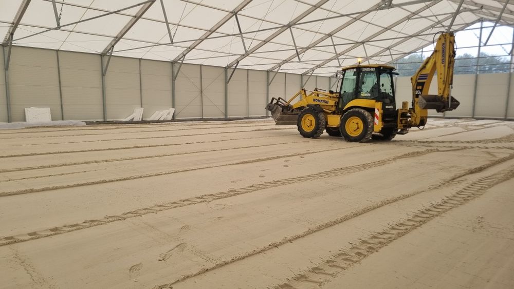 Usługi koparką koparko ładowarką Widły do palet rozładunki niwelacje