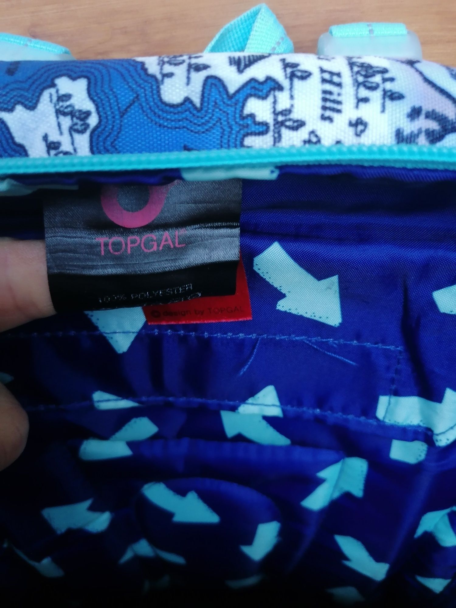 Plecak szkolny Topgal z usztywnienie na plecy mapa skarbów