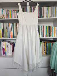 Sukienka biała Mohito 34/36 XS/S lato koronka