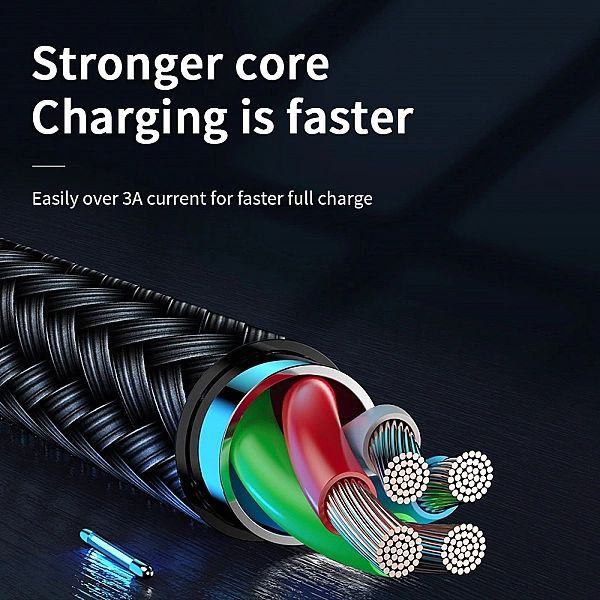 Kabel USB-A - micro USB Joyroom S-M411/3A 1.2m z wskaźnikiem ładowania