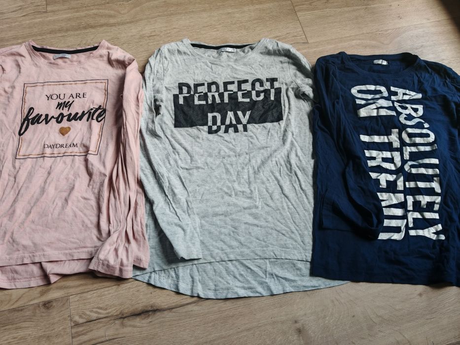 Bluzki 3szr  długi rękaw 158 164