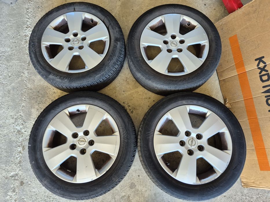 Диски литі Опель 5×110 6.5J×16H2 ET41, шини 205/55 21р.в.