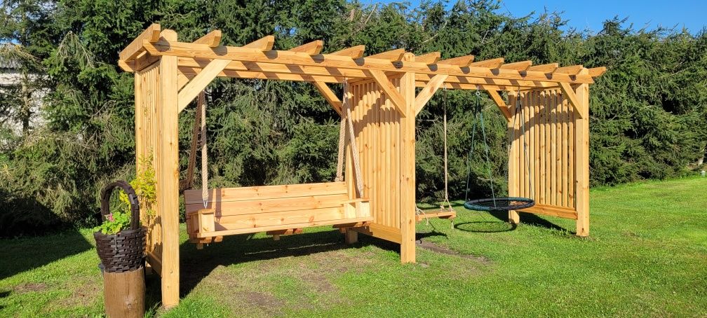 Plac Zabaw Domek Huśtawka Małpi gaj piaskownica