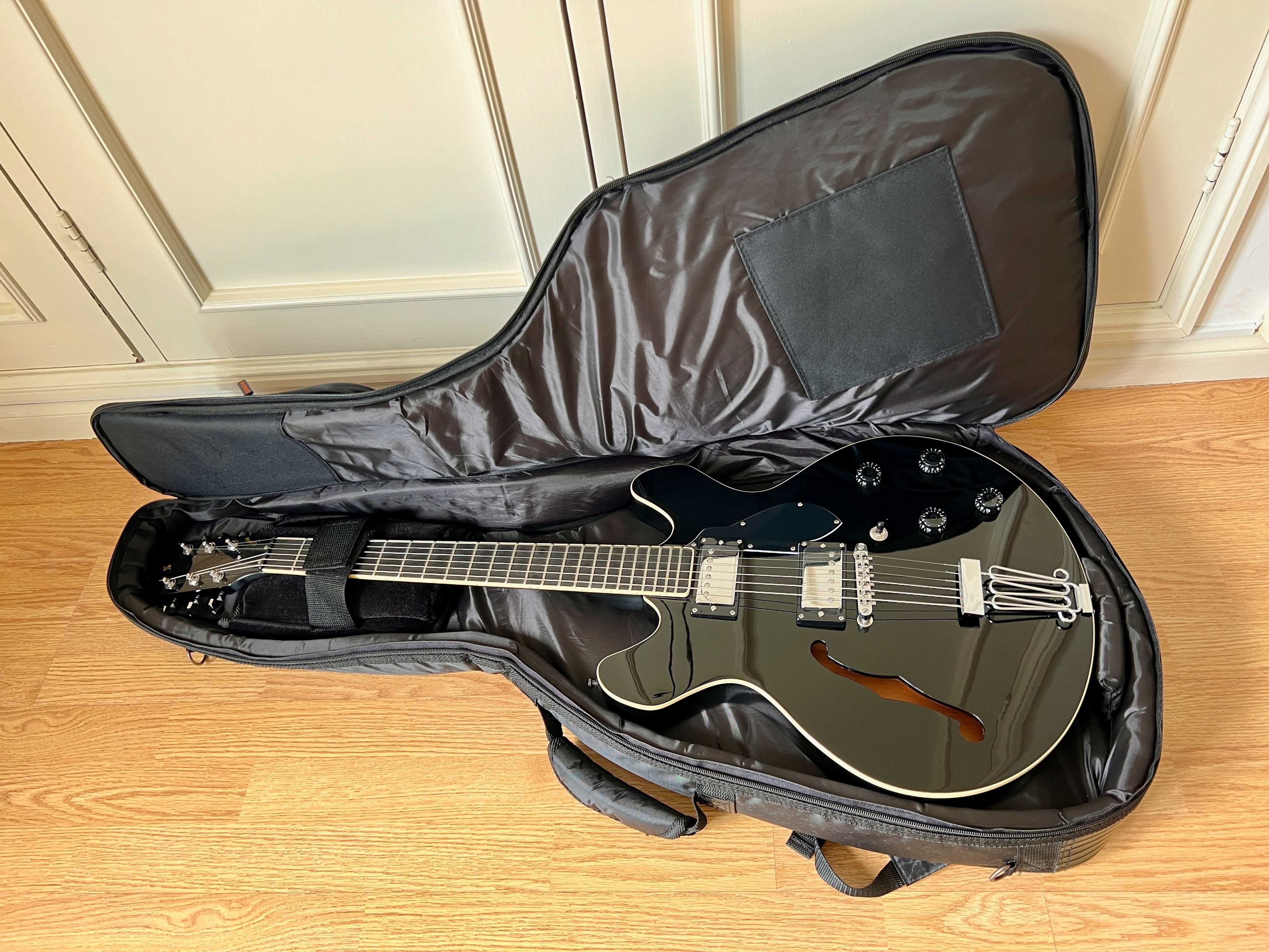 Stagg SVY 533 Hollow Body Guitarra c/ um Rockbag Gig Bag (Como Novos)