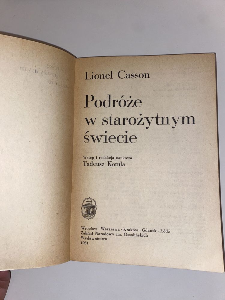 Podróże w starożytnym świecie Lionel Casson