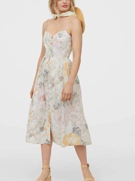 Лляна сукня сарафан h&m