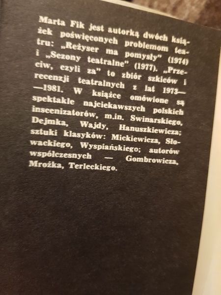 Marta Fik Przeciw, czyli za Czytelnik 1983