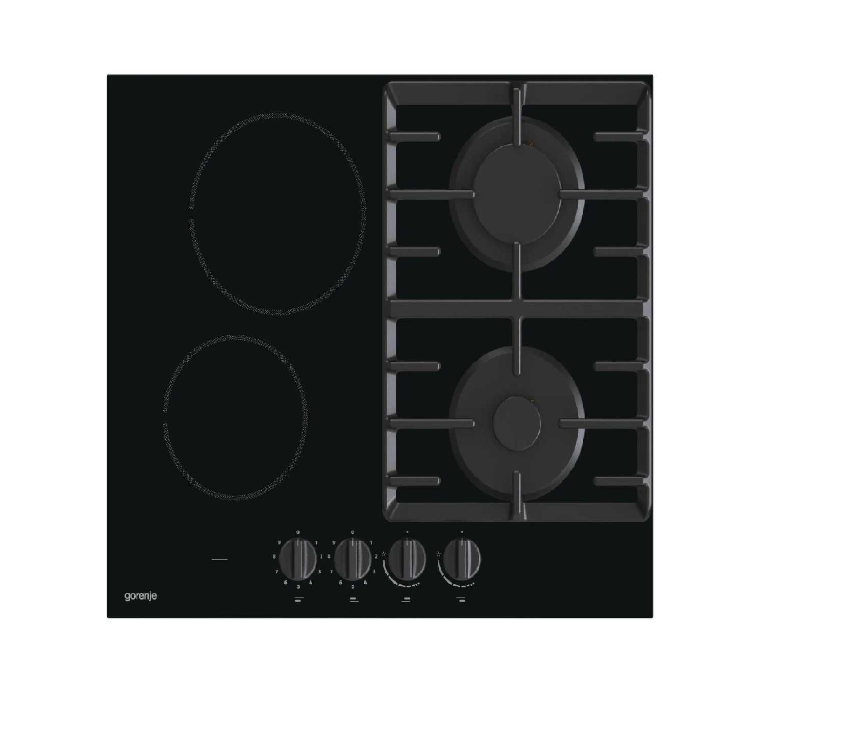 Płyta Gazowo Elektryczna GCE691BSC Gorenje szer. 60cm Ruszta Żeliwne