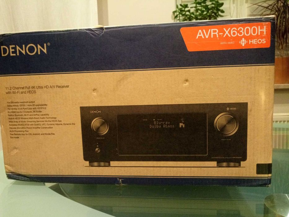 Denon AVR-X6300H Aktualizacja Auro-3D, Dolby Atmos, 11.2 Kanały Heos