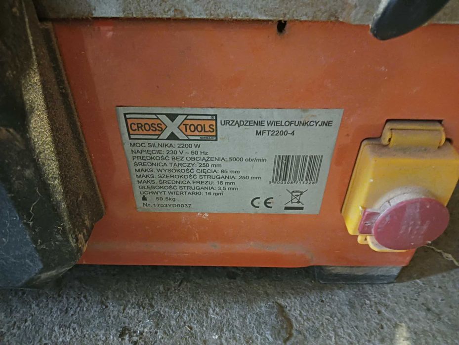 urządzenie stolarskie wielo funkcyjne cross x tools mft2200-4