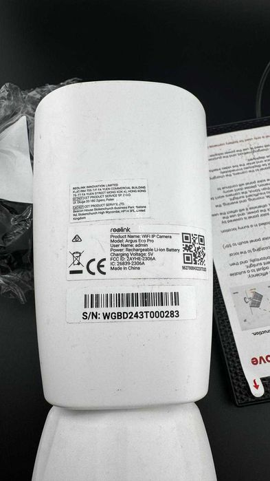 REOLINK 5MP Kamera Zewnętrzna Solar WiFi 24/5GHz IP66 Argus Eco Pro