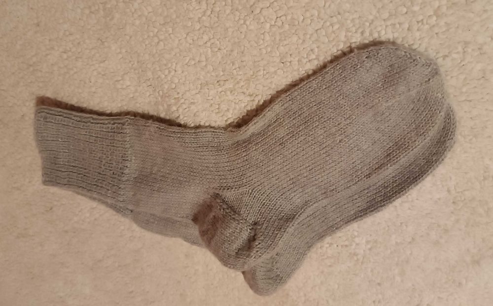 Popielate skarpety z dzianiny na rozmiar 41 UNISEX