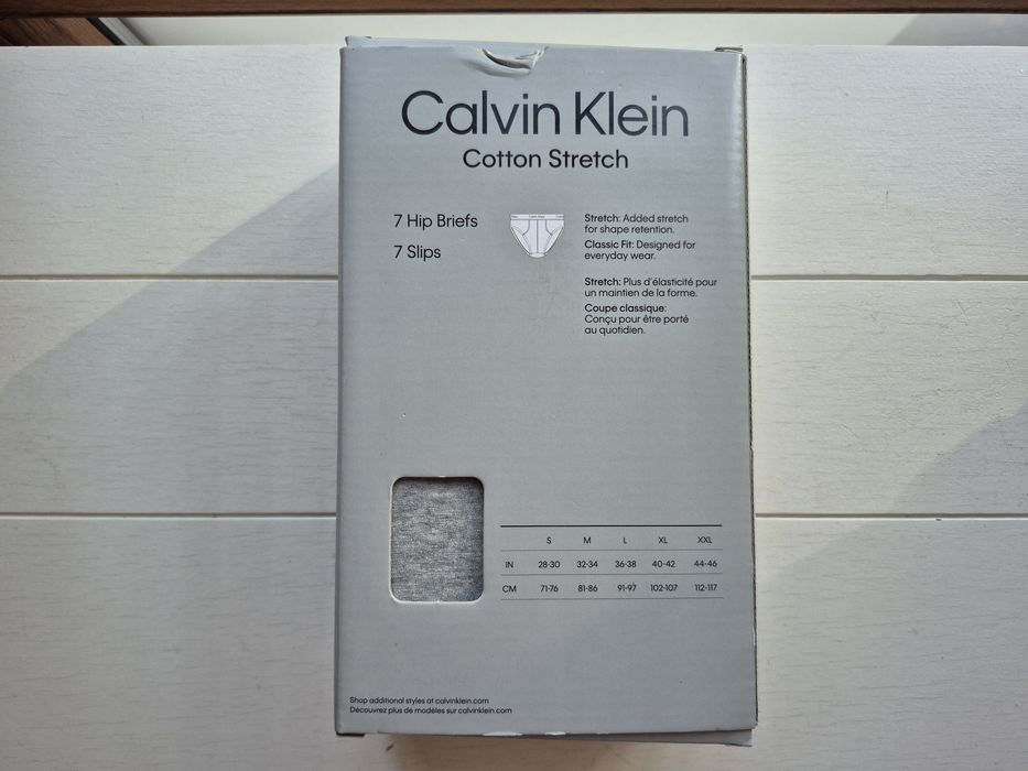 Majtki Slipy Męskie Calvin Klein M 7pak