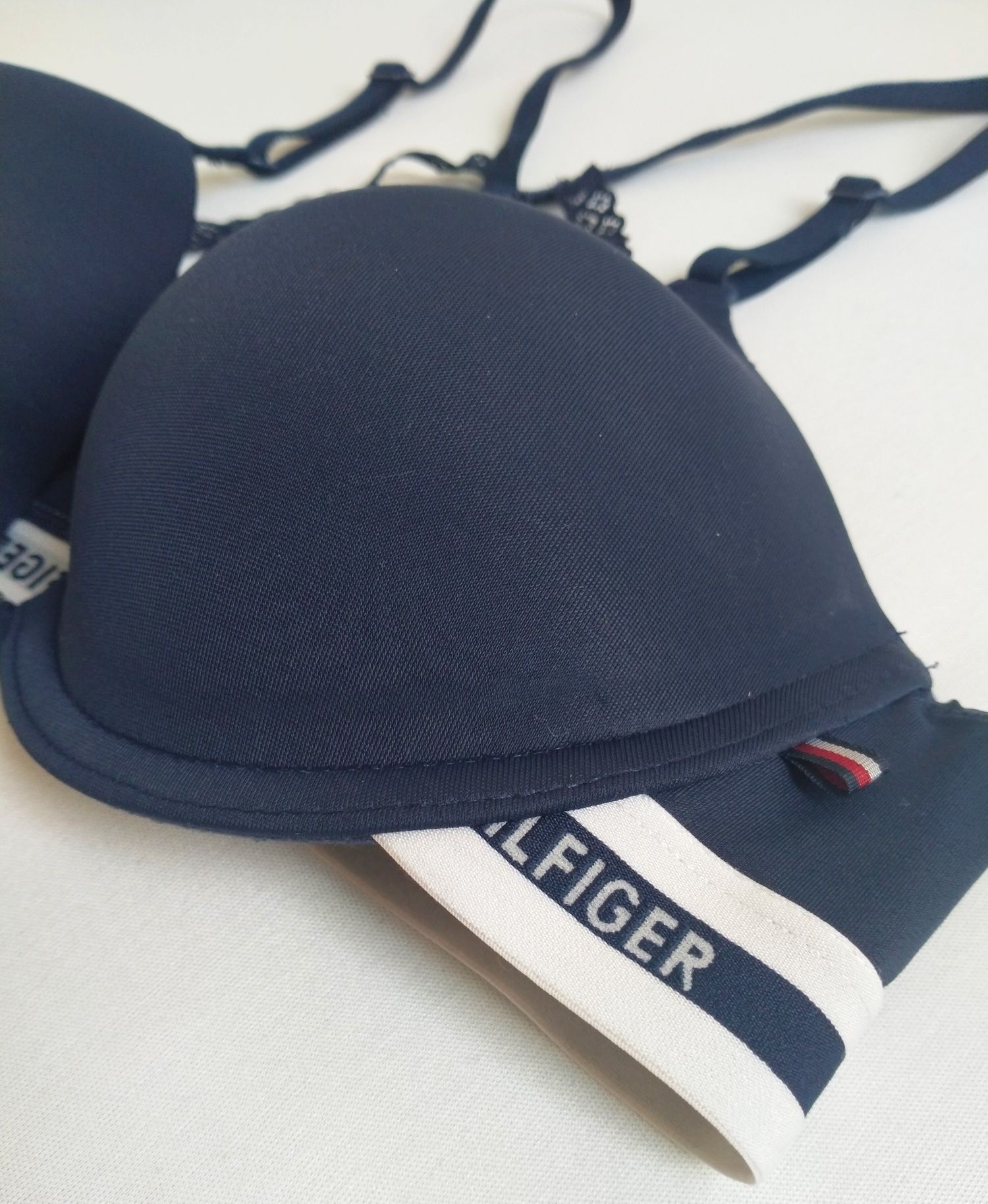 Biustonosz Tommy Hilfiger push up 80B granatowy