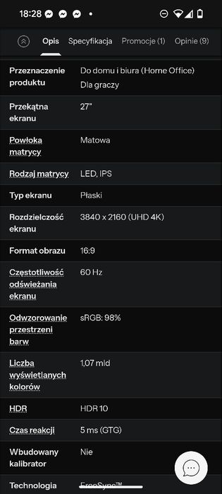 Monitor LG 27" 4K HDR 27UL550P-W
