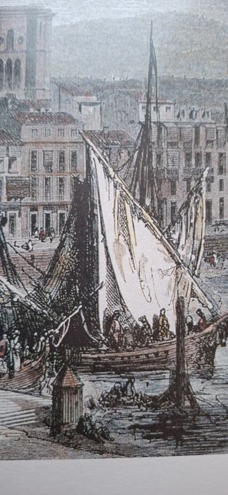 Вінтажна літографія з історичної серії Estampas de Málaga