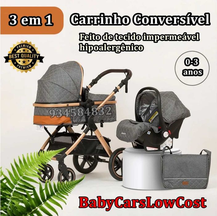 * CARRINHO DE BEBÉ TRIO * 3 em 1 * NOVOS * Oportunidade + Ofertas *