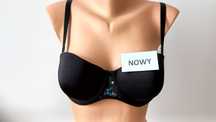 80B nowy stanik, biustonosz z cekinami H&M