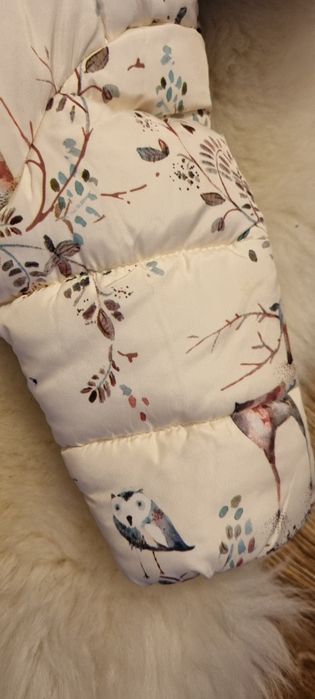 Kurtka Zimowa  z motywem leśnym  Next 3-6 m 68 cm nowa