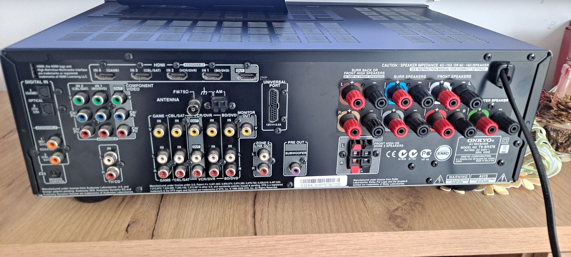 Amplituner Onkyo tx sr 578