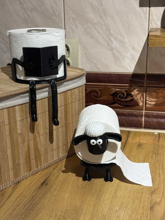 Stojak na papier toaletowy Owca oraz książka zabawny wolnostojący